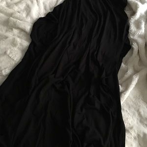 Double slit maxi skirt